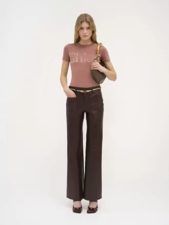 Fitted T-shirt in cotton jersey