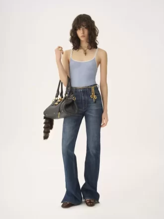 Fitted tank top in cotton