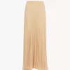 Fluid maxi skirt in silk mousseline