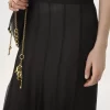 Fluid maxi skirt in silk mousseline