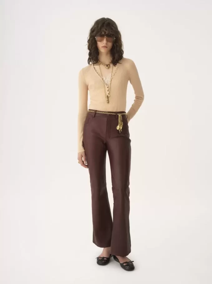 Henley shirt in a merino wool knit