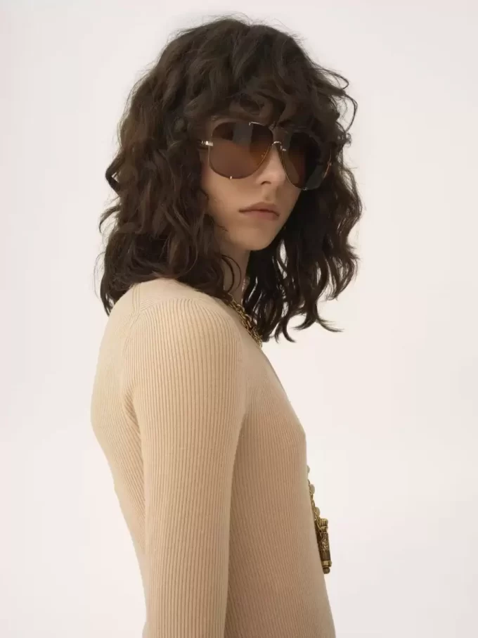 Henley shirt in a merino wool knit