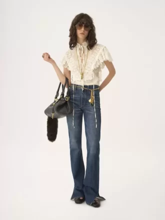 Straight jeans in denim