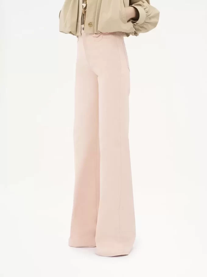 High-rise flare jeans in denim