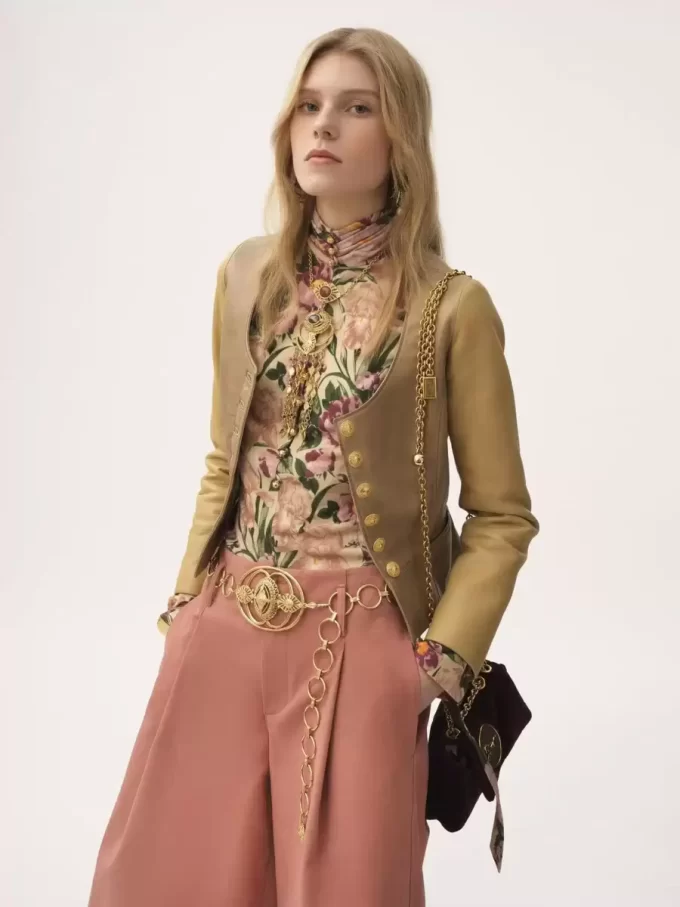 High-rise wide-leg bermuda shorts in cotton