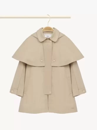 Hooded trench coat
