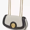 Horse Medal crossbody bag in canvas & grained leather