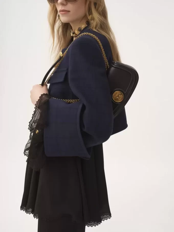 Horse Medal crossbody bag in grained leather