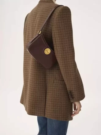 Horse Medal shoulder bag in grained leather