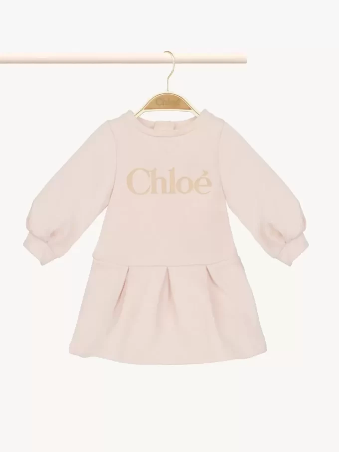 Kids’ long-sleeve logo dress