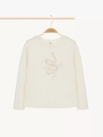 Kids’ long-sleeve logo top