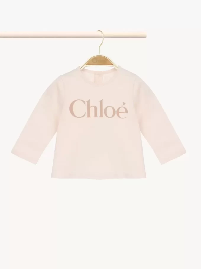 Kids’ long-sleeve logo top