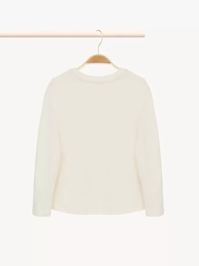 Kids’ long-sleeve logo top