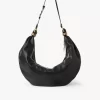 Large Bracelet Hobo bag in grained leather