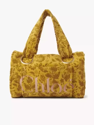 Large Chloé Plage tote bag in jacquard terry