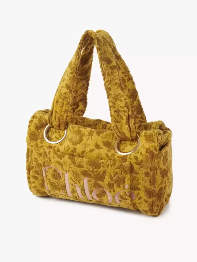 Large Chloé Plage tote bag in jacquard terry