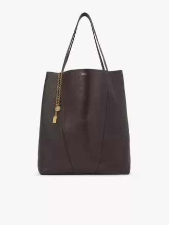 Large Chloé Spin tote bag in grained leather