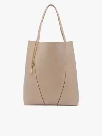 Large Chloé Spin tote bag in grained leather