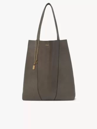 Large Chloé Spin tote bag in grained leather