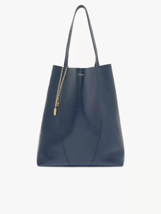 Large Chloé Spin tote bag in grained leather
