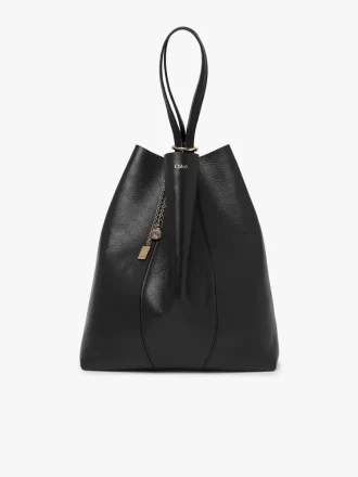 Large Chloé Spin tote bag in grained leather
