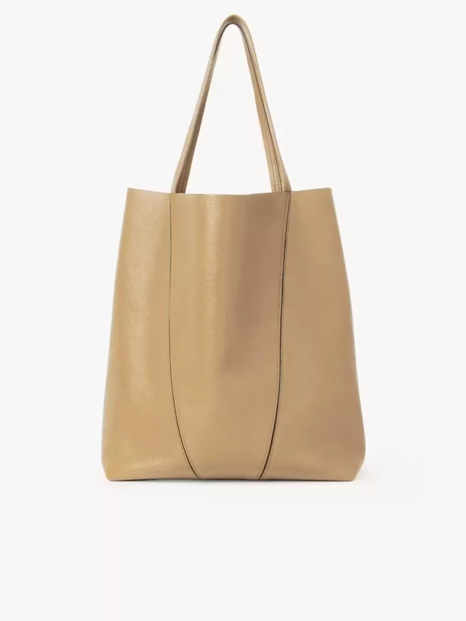 Large Chloé Spin tote bag in grained leather
