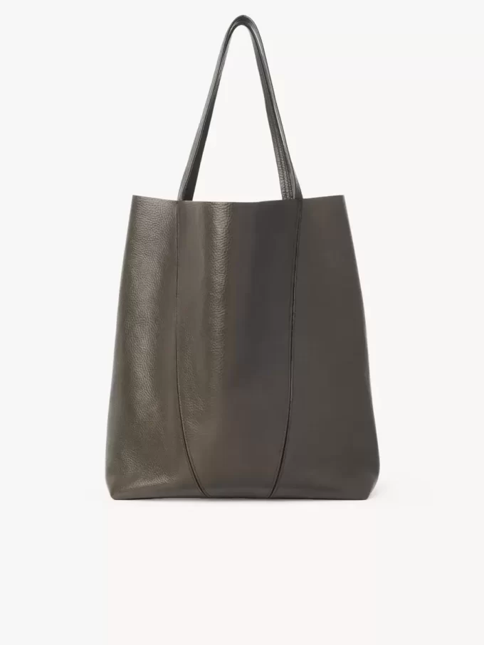Large Chloé Spin tote bag in grained leather