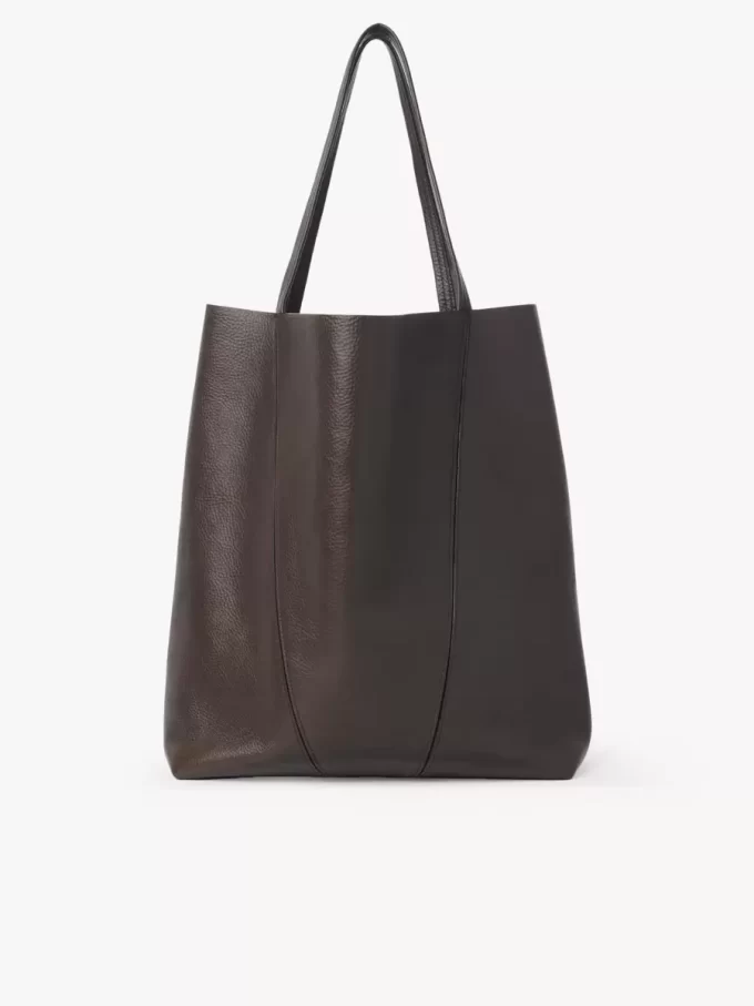 Large Chloé Spin tote bag in grained leather