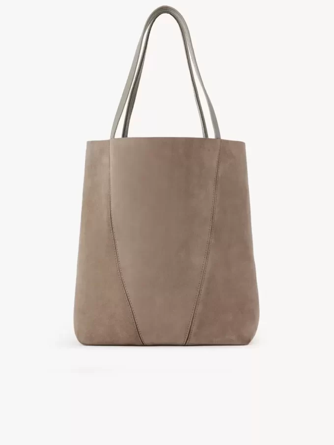 Large Chloé Spin tote bag in suede leather