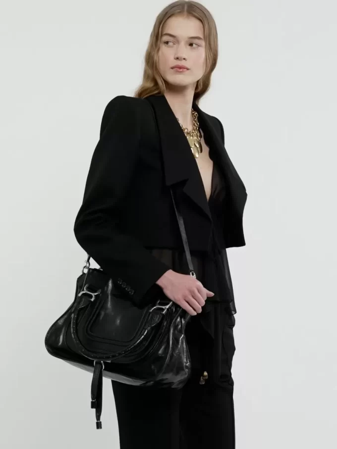 Marcie bag in shiny leather