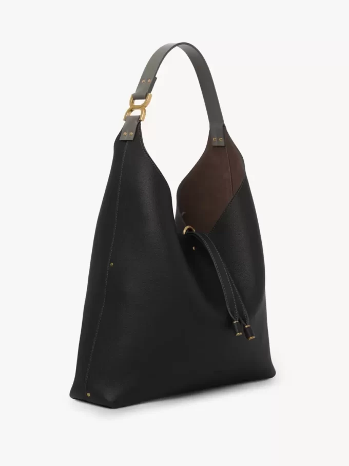 Marcie hobo bag in grained leather