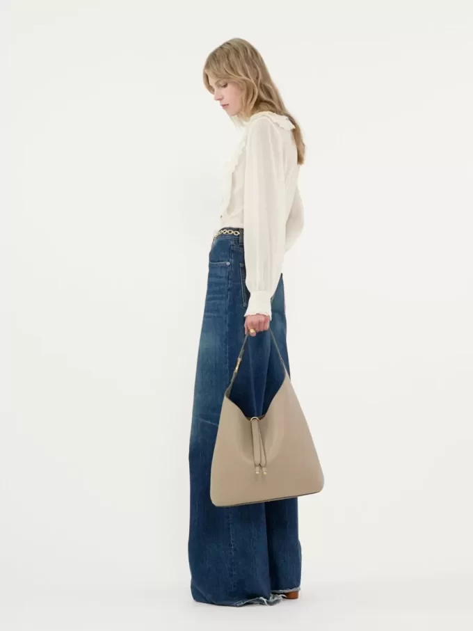 Marcie hobo bag in grained leather