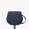 Marcie saddle bag in grained leather