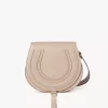 Marcie saddle bag in grained leather