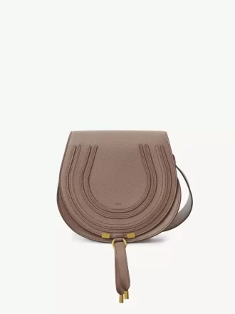 Marcie saddle bag in grained leather