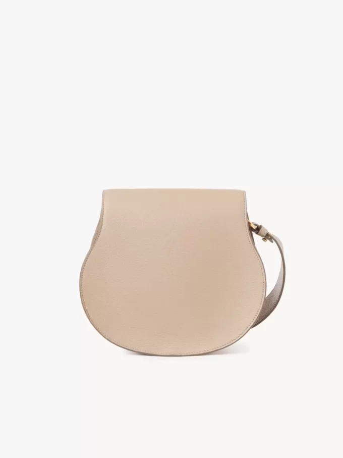 Marcie saddle bag in grained leather