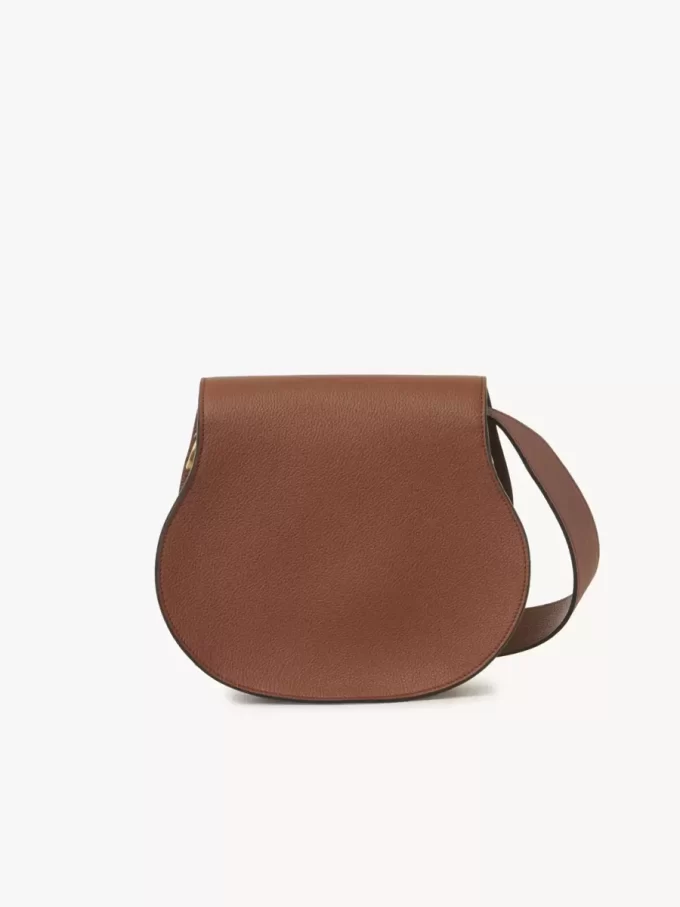 Marcie saddle bag in grained leather