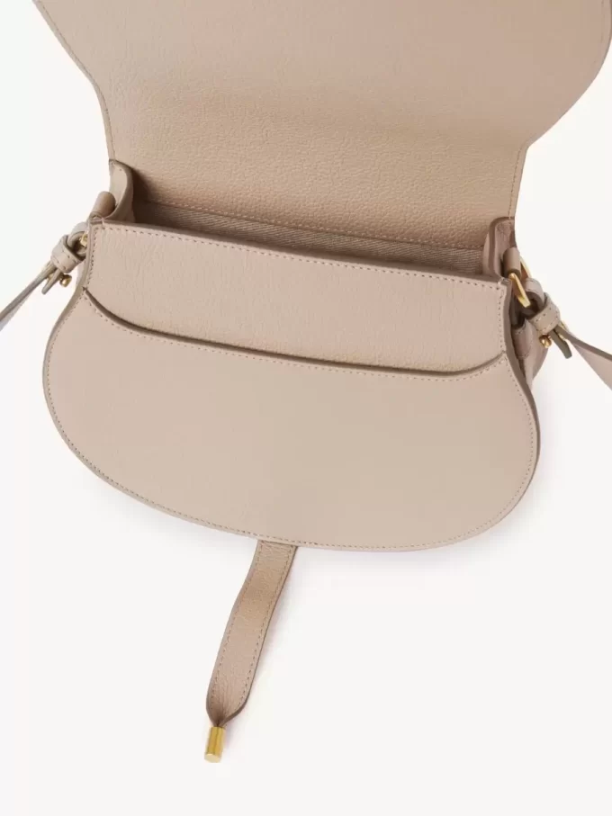 Marcie saddle bag in grained leather