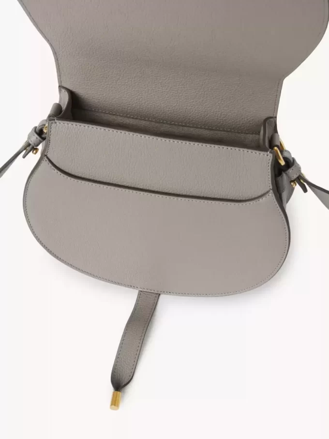 Marcie saddle bag in grained leather