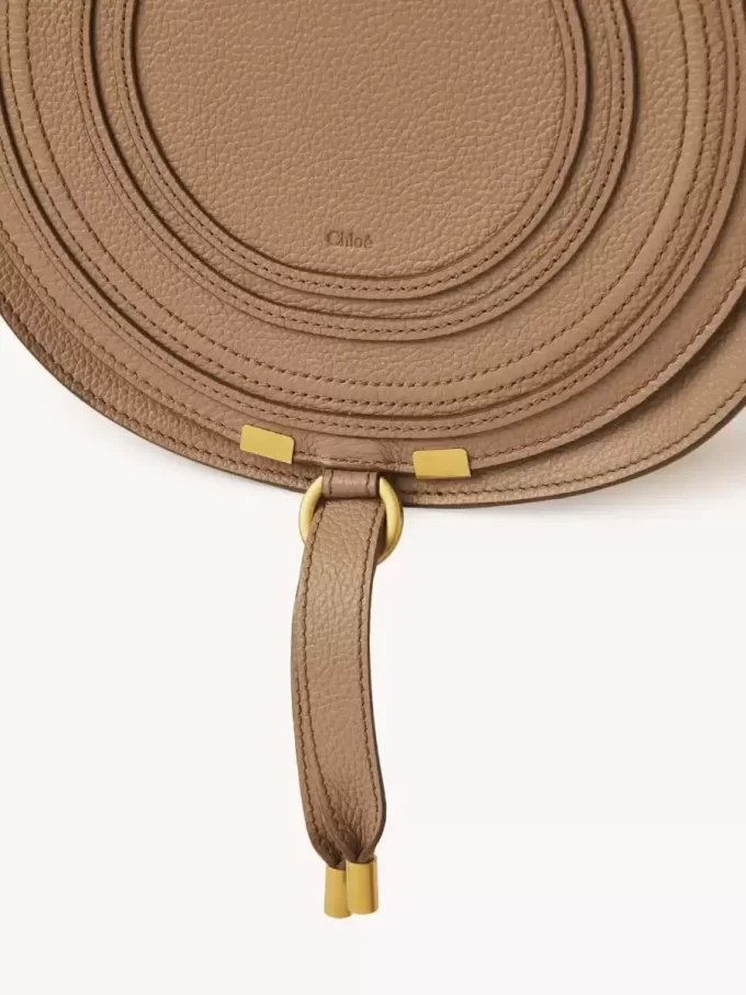 Marcie saddle bag in grained leather