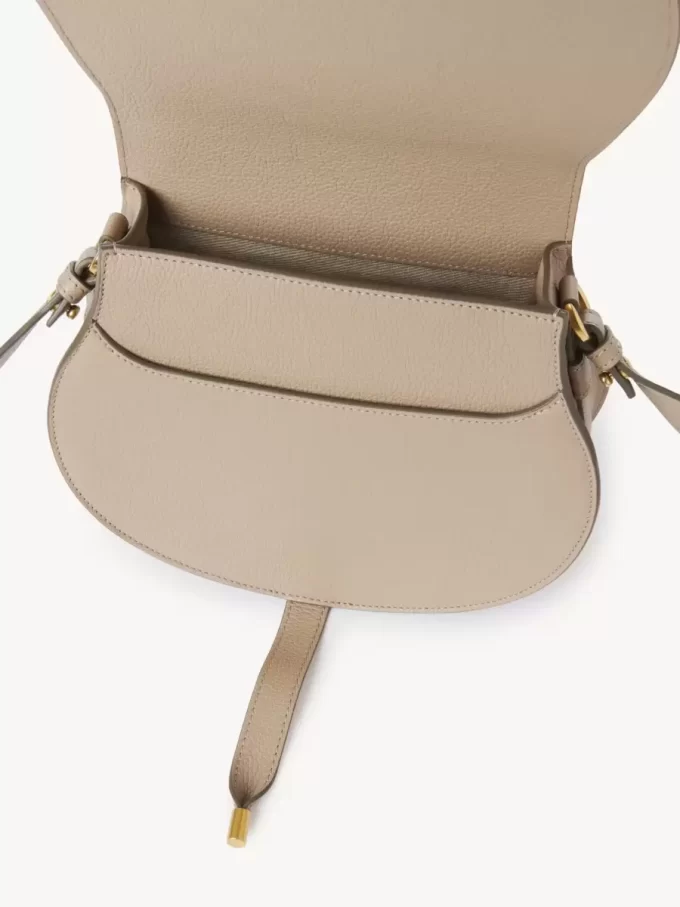 Marcie saddle bag in grained leather