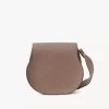 Marcie saddle bag in grained leather