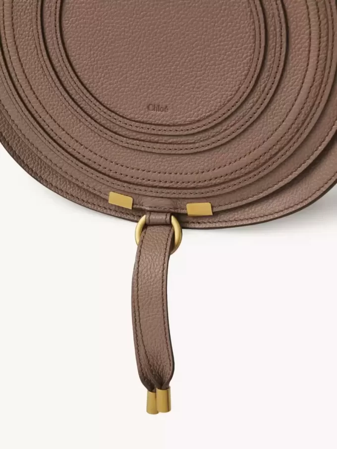 Marcie saddle bag in grained leather