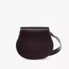 Marcie saddle bag in shiny leather