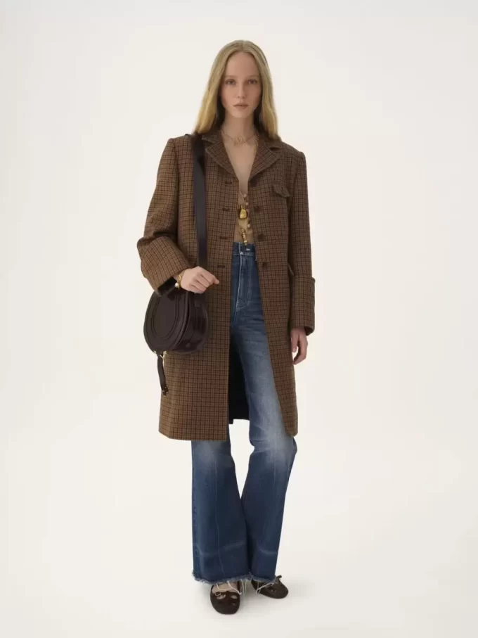 Marcie saddle bag in shiny leather