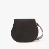 Marcie saddle bag in suede leather