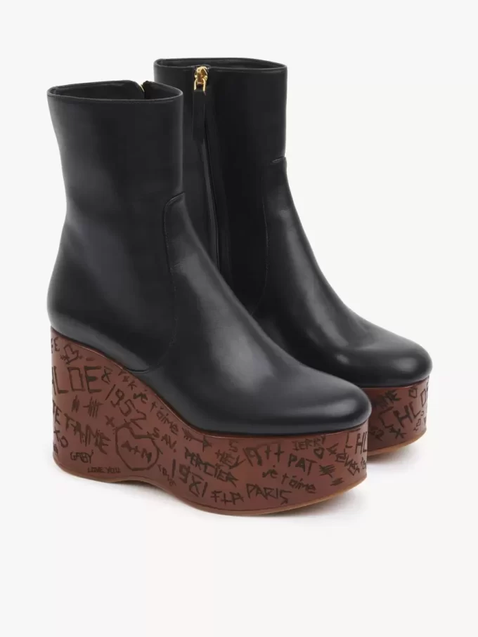 Maxime wedge ankle boot