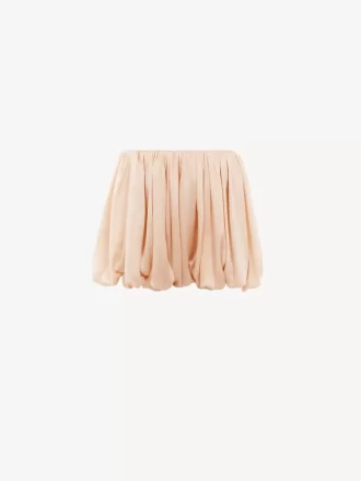 Mini bloomer shorts in silk charmeuse