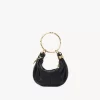 Mini Bracelet Hobo bag in grained leather