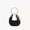 Mini Bracelet Hobo bag in suede leather